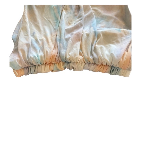 Zara XL Strapless Ruched Tie-Dye Top NWOT - Picture 3 of 5